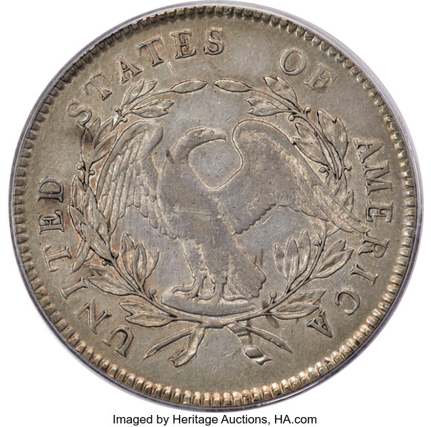 1795 $1  Flowing Hair, 3 Leaves, B-5, BB-27 MS thumbnail 19