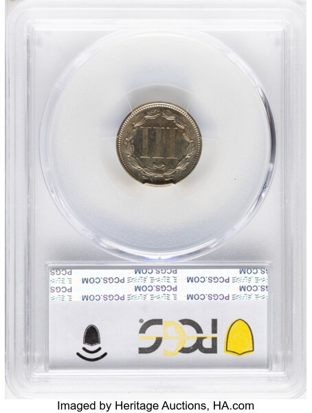 3-Cent Nickel 3cN 1865-1889 [Type] PR64 thumbnail 2