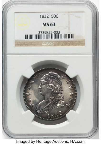 1832 50c Small Letters, O-118 MS thumbnail 2