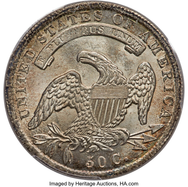 1836 50c Lettered Edge, O-115 MS thumbnail 3