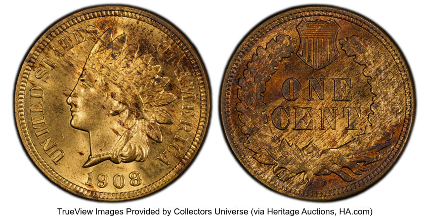 1908-S 1c MS RB thumbnail 3