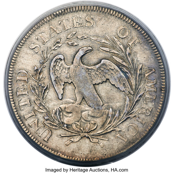 1796 $1  Small Date, Large Letters, B-4, BB-61 MS thumbnail 7