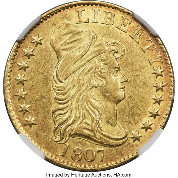 1807 $5  Draped Bust, BD-1 MS thumbnail 2