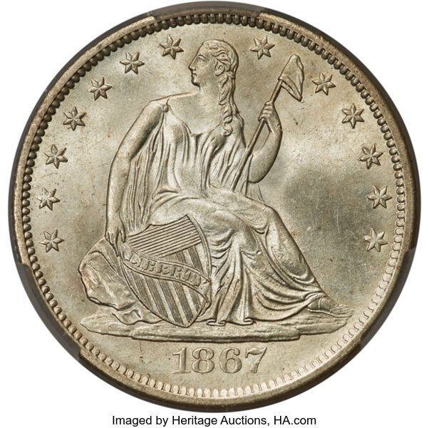1867-S 50c MS thumbnail 5