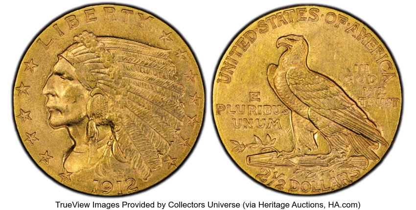 1912 $2 1/2 MS thumbnail 3
