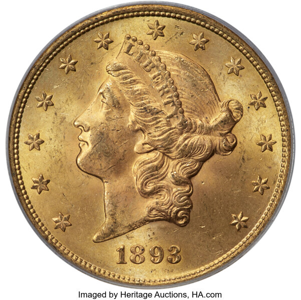 1893-S $20  MS thumbnail 3
