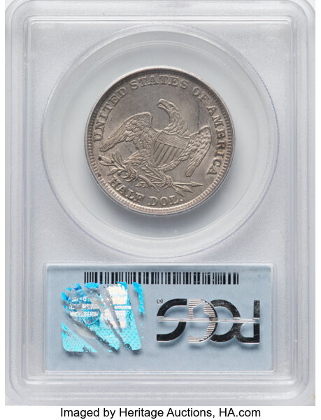 1838 50c Reeded Edge, GR-13 MS thumbnail 9