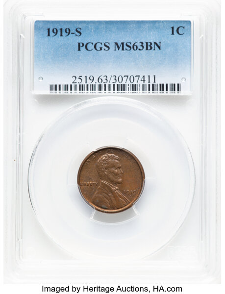 1919-S 1c MS BN thumbnail 3