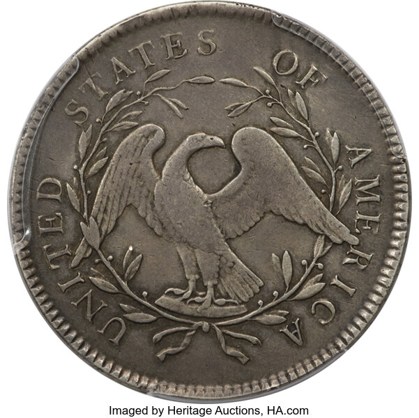 1795 $1  Flowing Hair, 2 Leaves, B-1, BB-21 MS thumbnail 15