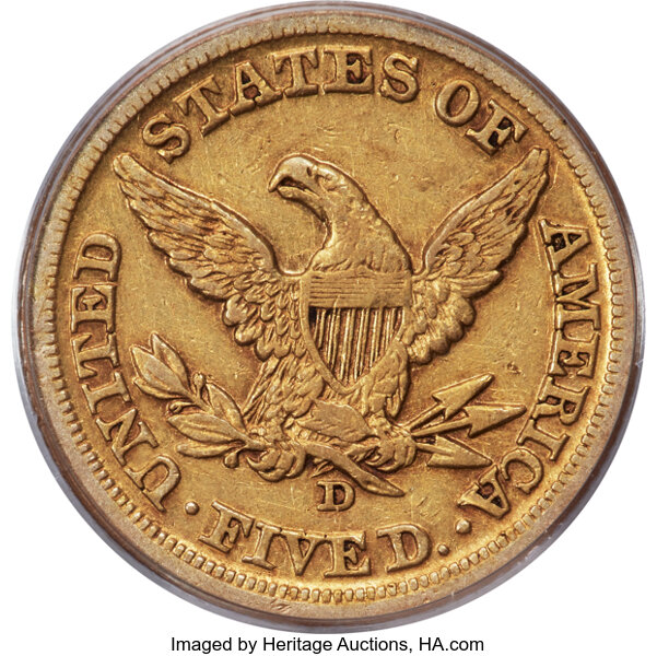 1860-D $5  Medium D MS thumbnail 19