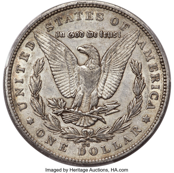 1879-CC $1 AU53 CAC thumbnail 2