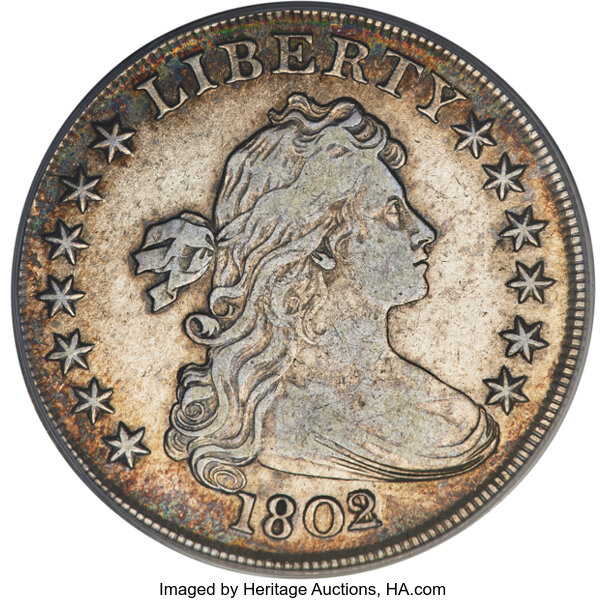 1802/1 $1  Narrow Date, B-4, BB-232 MS thumbnail 2