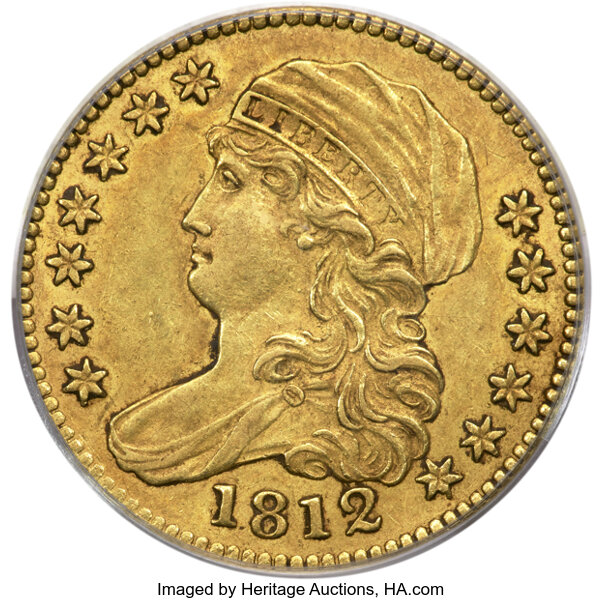 1812 $5  Wide 5D, BD-1 MS thumbnail 2