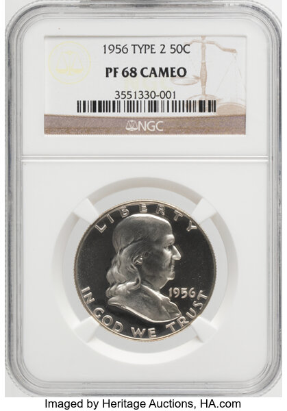 1956 50c Type 2 PR CAM thumbnail 3