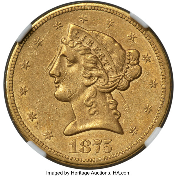 1875-S $5  MS thumbnail 2