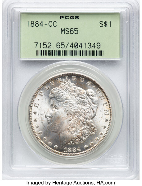 1884-CC $1  Doubled 8 Bottom, VAM-7A MS thumbnail 2