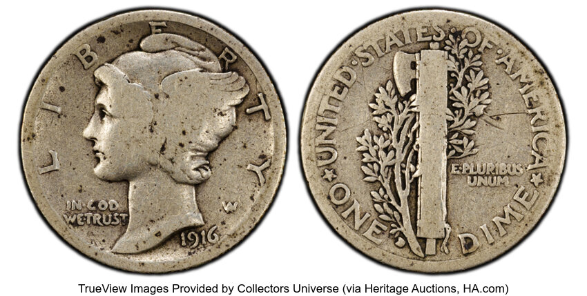1916-D 10c MS thumbnail 4