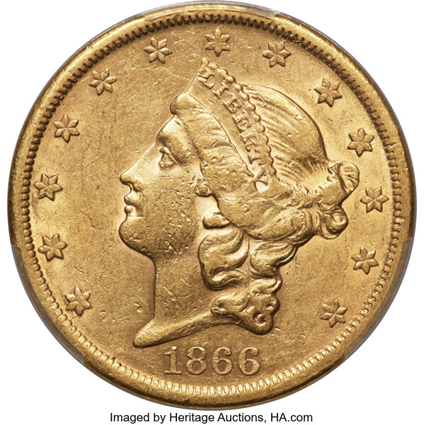 1866-S $20  Motto MS thumbnail 5