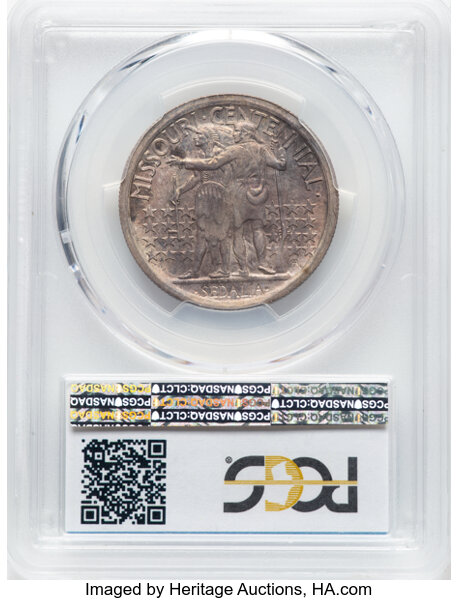 1921 50c Missouri, 2x4 MS65 thumbnail 2