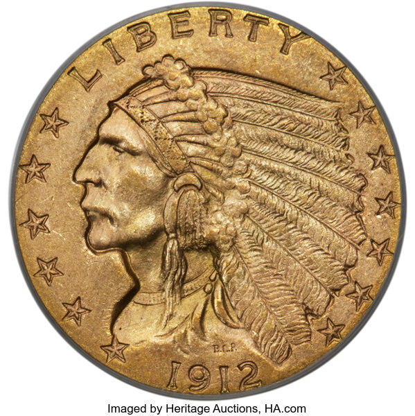 1912 $2 1/2 MS thumbnail 4