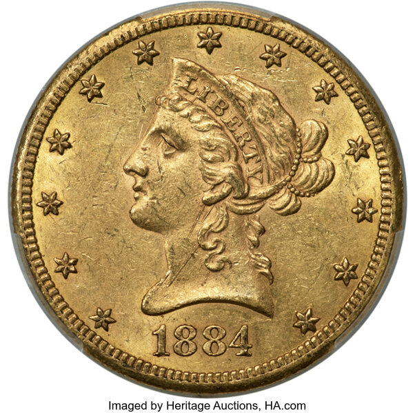 1884-CC $10  MS thumbnail 2