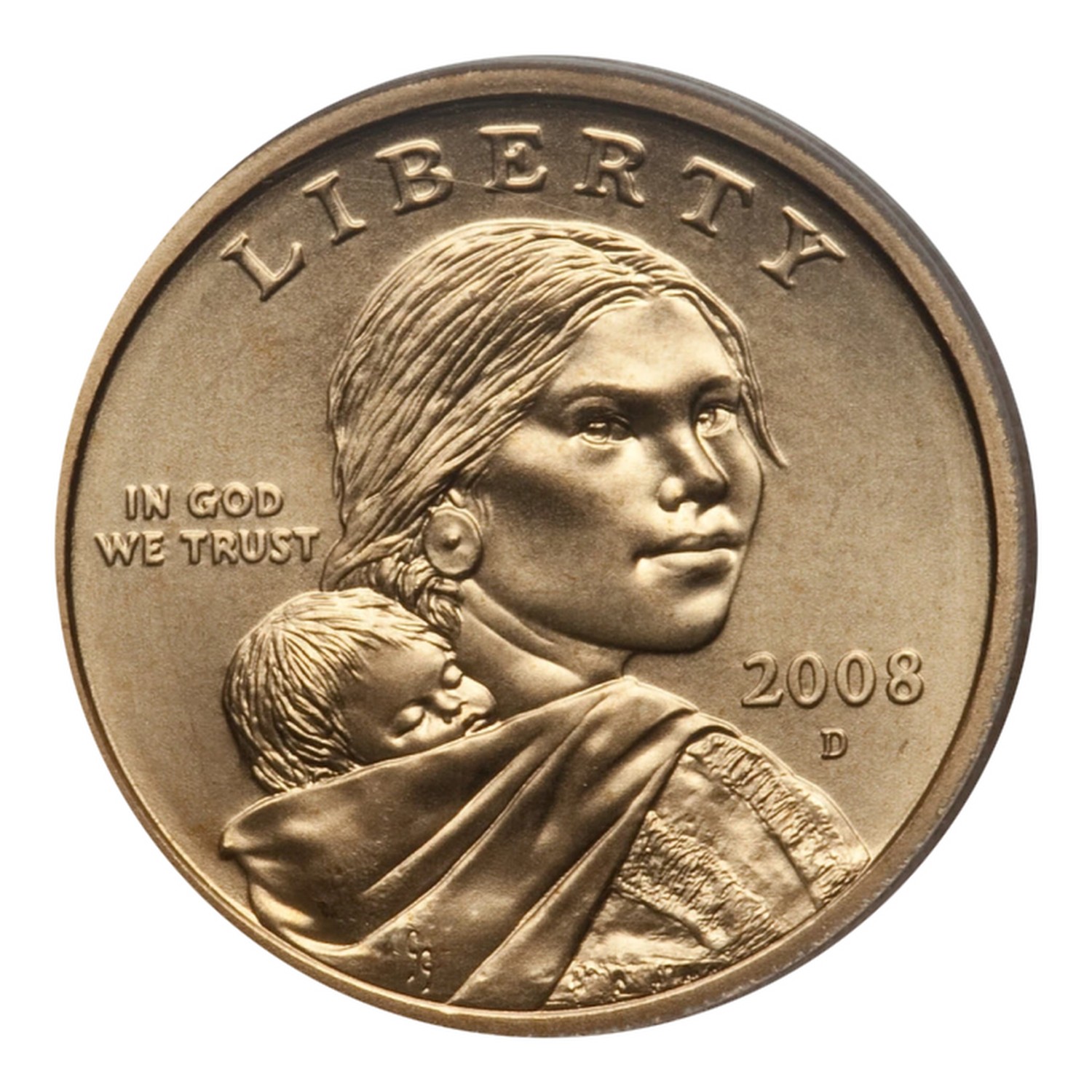 2008-D $1 Sacagawea, Satin Finish MS