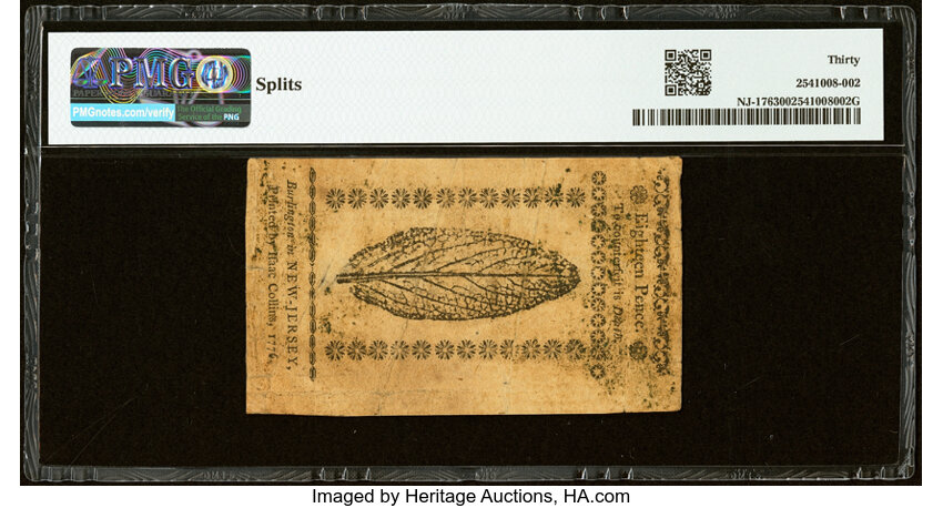 Mar 25, 1776 18d New Jersey (Fr. NJ176) thumbnail 17