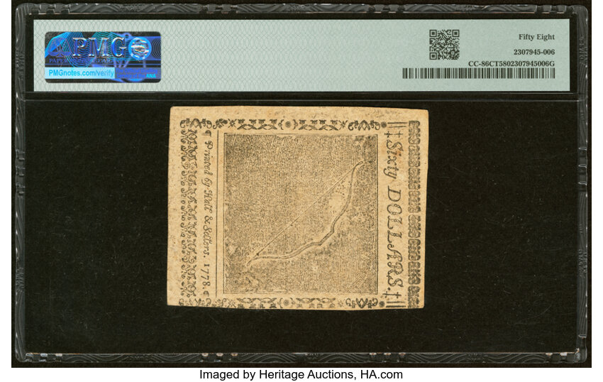 Sep 26, 1778 $60  Continental Congress (Fr. CC86) CU65 thumbnail 16