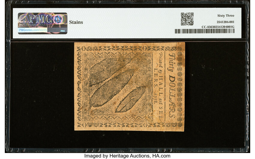 Sep 26, 1778 $30  Continental Currency (Fr. CC83) thumbnail 17