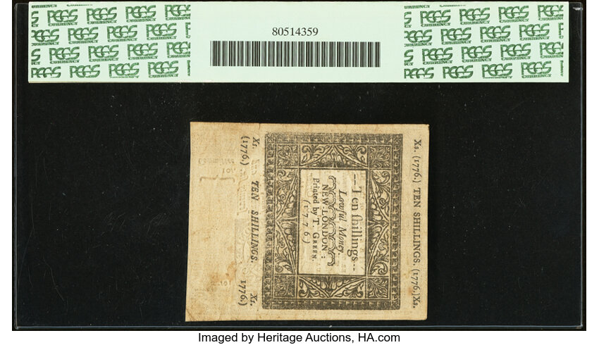 Jun 7, 1776 10s Connecticut (Fr. CT201) thumbnail 3