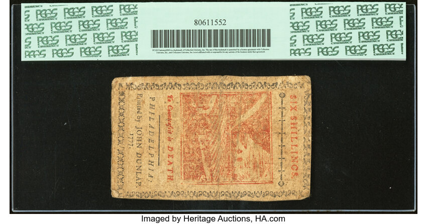 Apr 10, 1777 6s Pennsylvania (Fr. PA218b) thumbnail 3