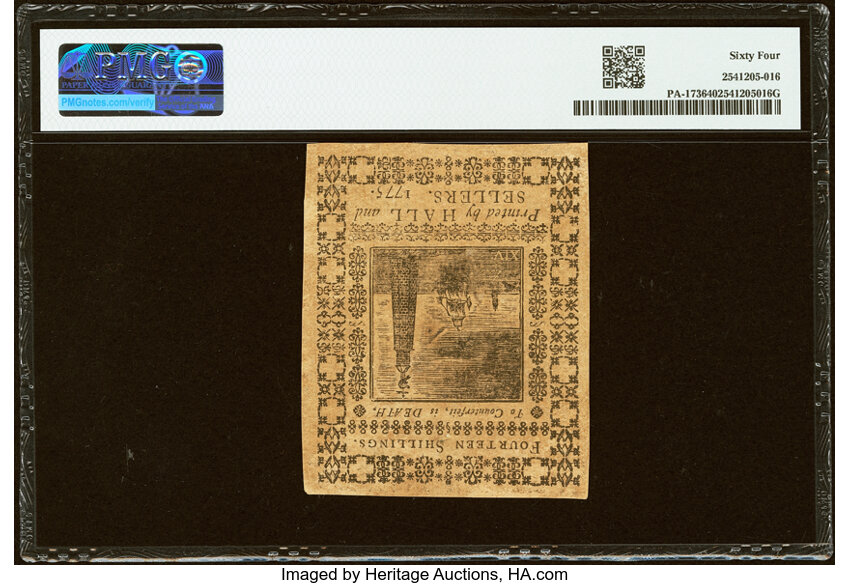 Mar 25, 1775 14s Pennsylvania (Fr. PA173) thumbnail 5