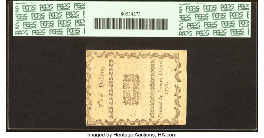Aug 8, 1778 $10  North Carolina (Fr. NC177) thumbnail 3