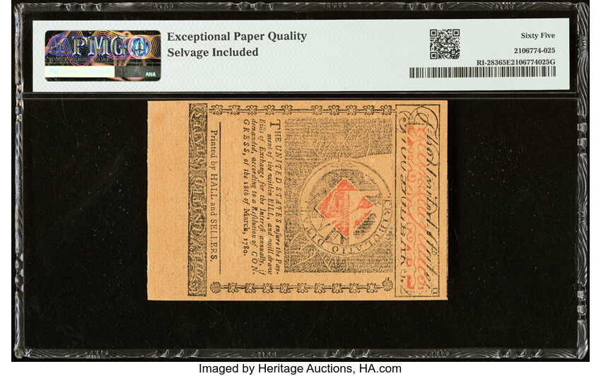 Jul 2, 1780 $2  Rhode Island (Fr. RI283) thumbnail 9