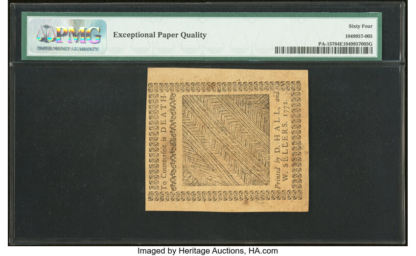 Apr 3, 1772 2s6d Pennsylvania (Fr. PA157) thumbnail 16