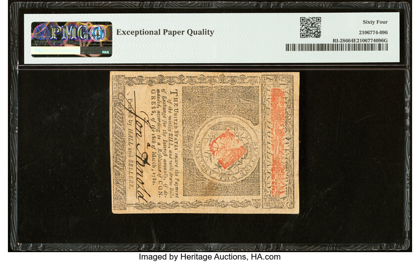 Jul 2, 1780 $5  Rhode Island (Fr. RI286) thumbnail 9