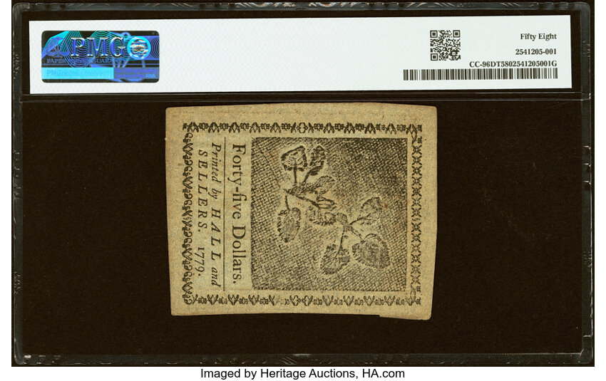 Jan 14, 1779 $45  Continental Congress (Fr. CC96) thumbnail 7