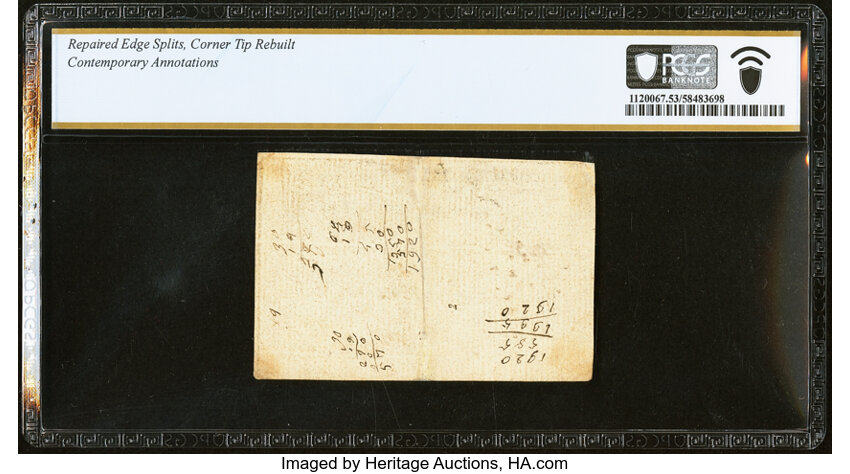 April 2, 1776 $5  North Carolina, Triton (Fr. NC162b) thumbnail 5