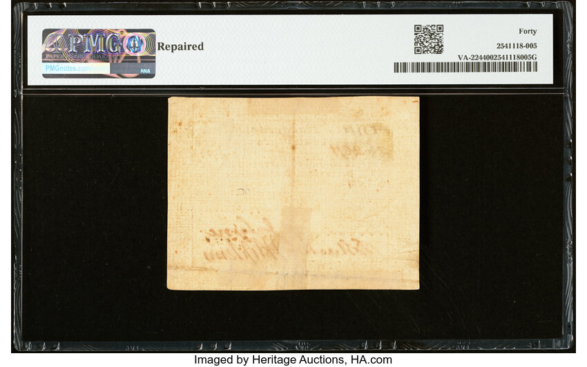May 7, 1781 $1,500  Virginia (Fr. VA224) thumbnail 4