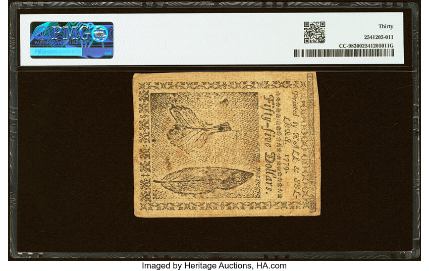 Jan 14, 1779 $55  Continental Congress (Fr. CC98) thumbnail 8