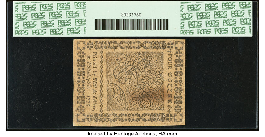 Nov 29, 1775 $4  Continental Currency (Fr. CC14) thumbnail 10