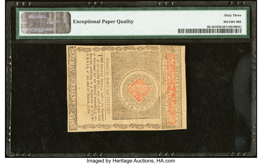 Jul 2, 1780 $7  Rhode Island (Fr. RI287) thumbnail 7