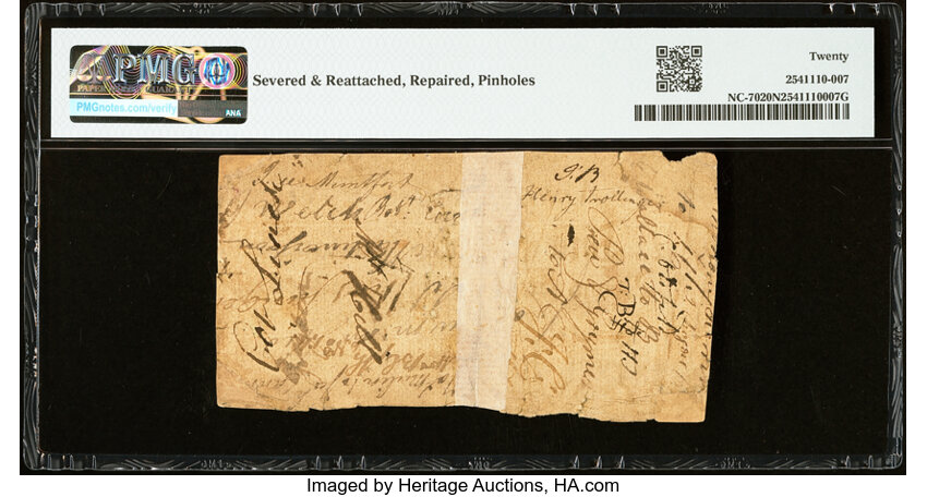 Apr 4, 1748 £3 North Carolina (Fr. NC70) thumbnail 3