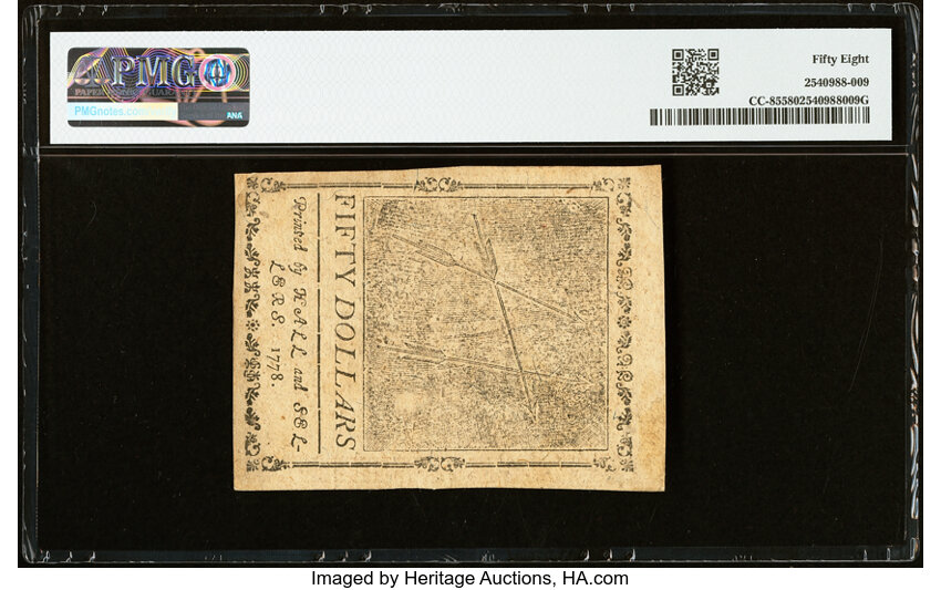 Sep 26, 1778 $50  Continental Congress (Fr. CC85) thumbnail 12