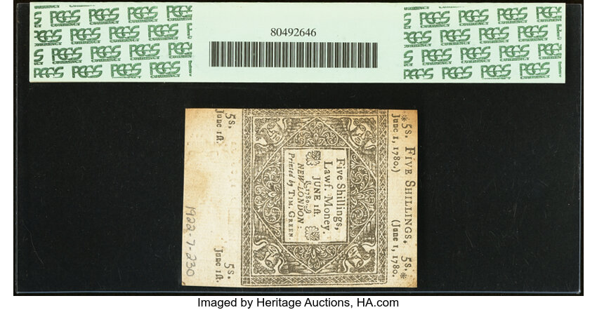 Jun 1, 1780 5s Connecticut (Fr. CT229) thumbnail 6