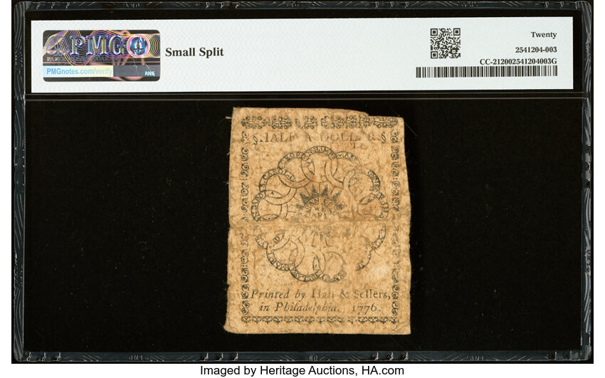 Feb 17, 1776 $1/2 Continental Congress (Fr. CC21) thumbnail 12