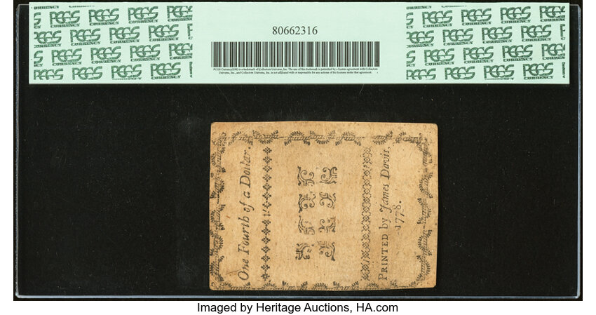 Aug 8, 1778 $1/4 North Carolina (Fr. NC171) thumbnail 4