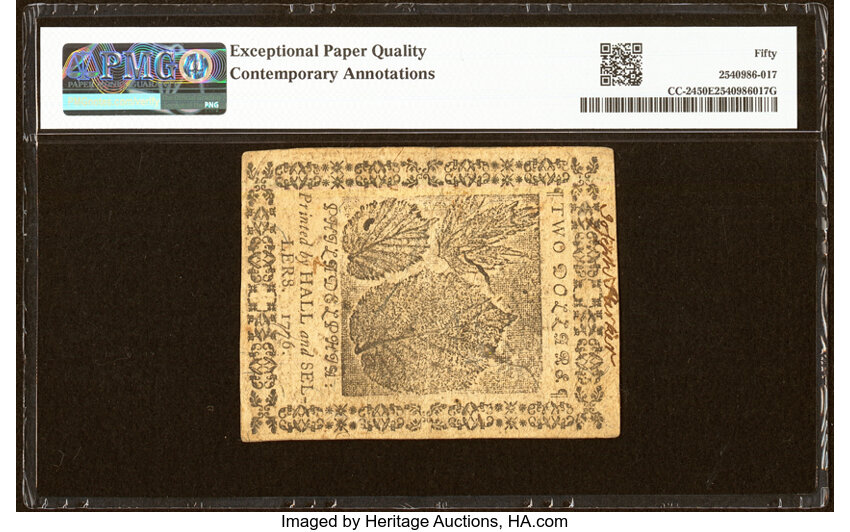 Feb 17, 1776 $2  Continental Congress (Fr. CC24) thumbnail 6