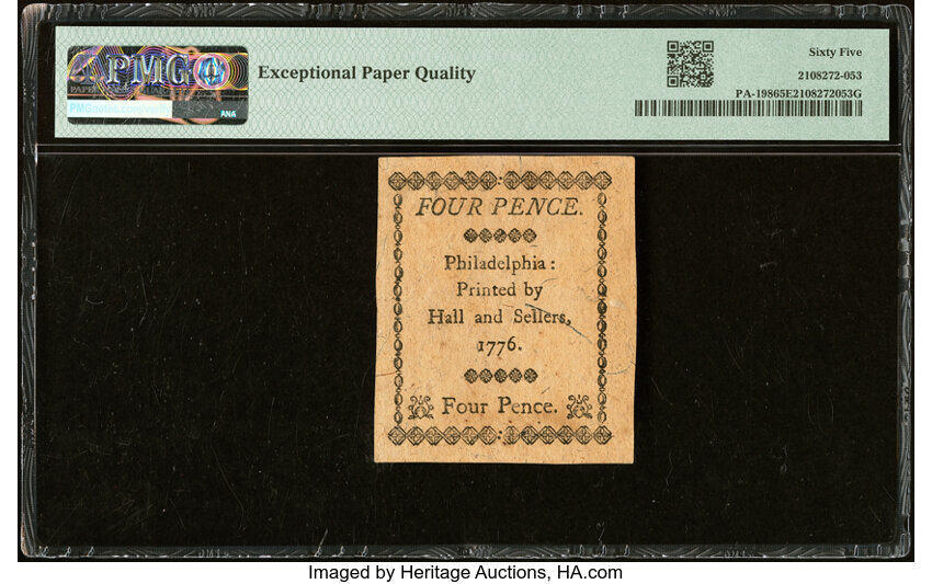 Apr 25, 1776 4d Pennsylvania (Fr. PA198) thumbnail 8