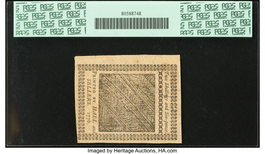 Apr 25, 1776 2s6d Pennsylvania (Fr. PA204) thumbnail 5
